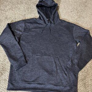 adidas Hoodie Men's Size L Heathered Gray Pullover Active Sweatshirt